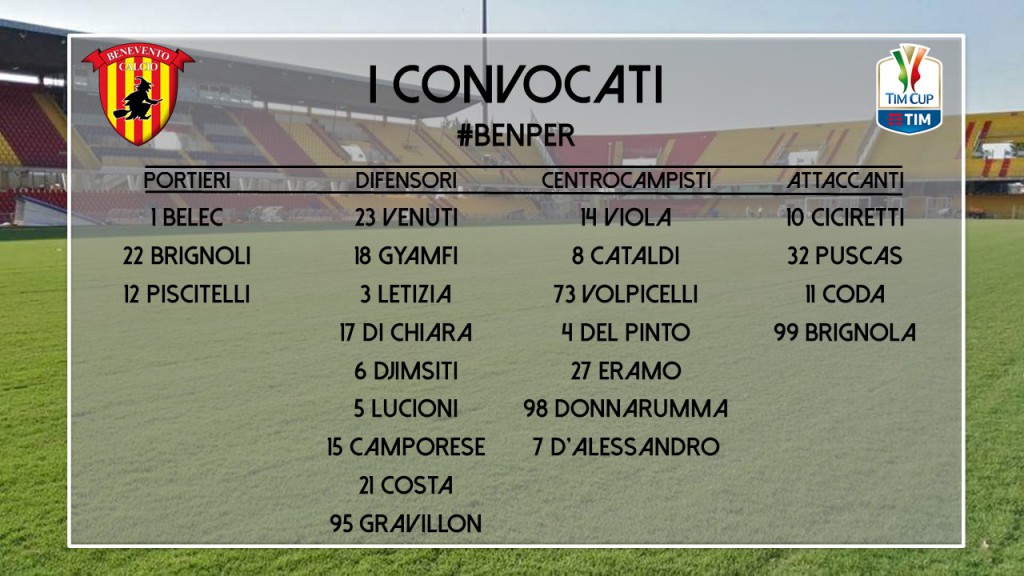 benevento-perugia-i-convocati