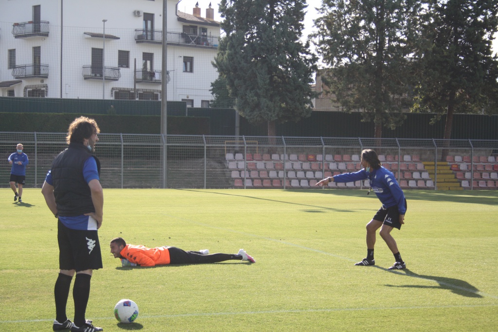 Giallorossi al lavoro - Foto - Benevento Calcio