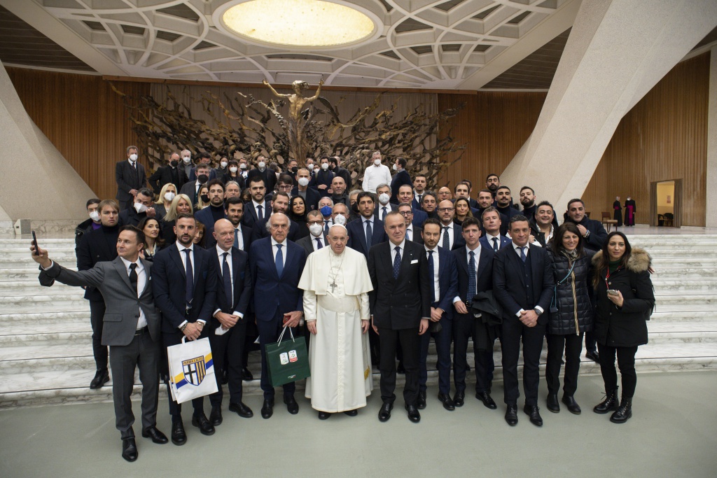 la-lega-b-incontra-papa-francesco