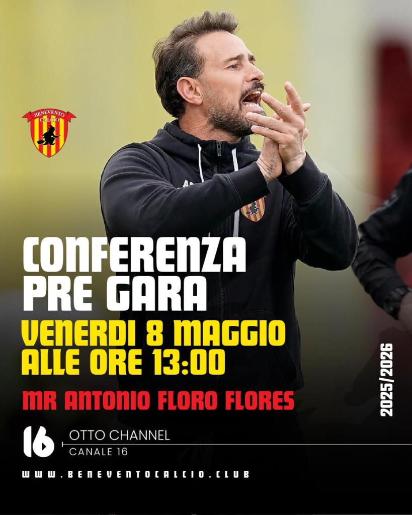 supercoppa-serie-c-benevento-arezzo-conferenza-pre-gara-di-mister-floro-flores