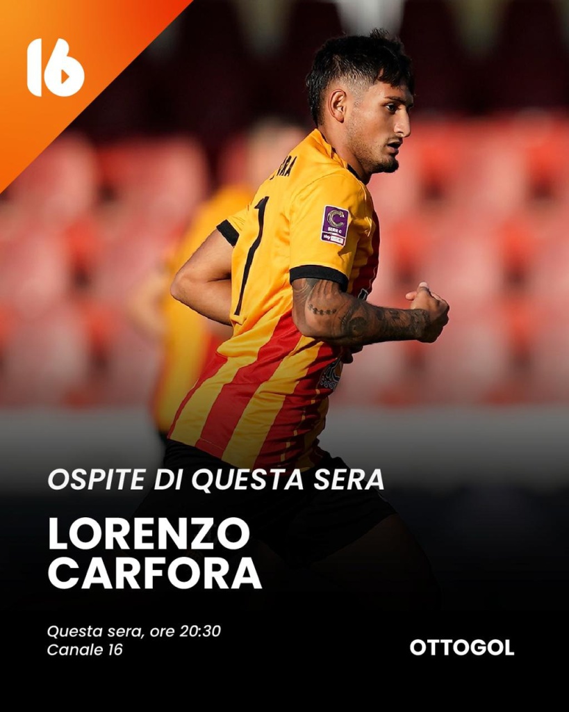 ottogol-questa-sera-ospite-in-studio-l-attaccante-lorenzo-carfora